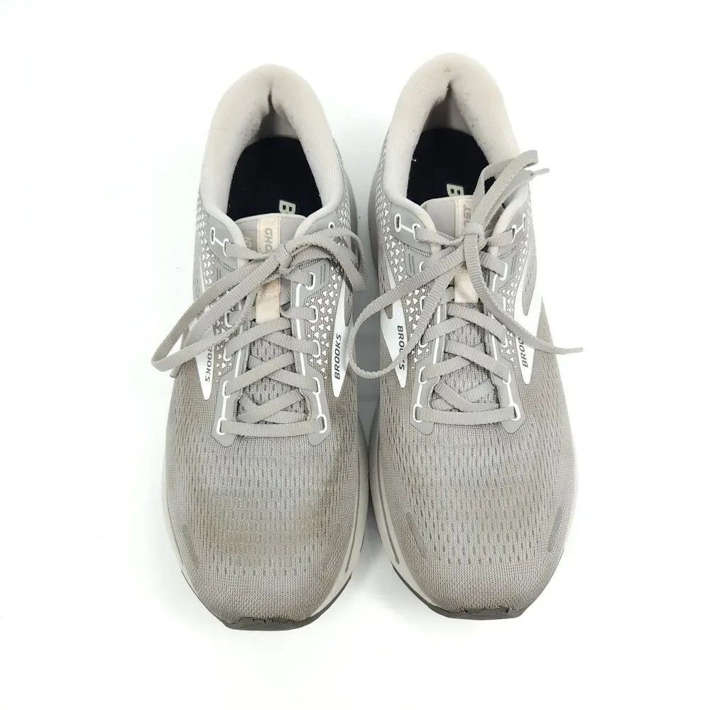 Brooks Ghost 14 Shoes Womens Size 11.5 Gray Mesh Running Sneakers 1203561B089